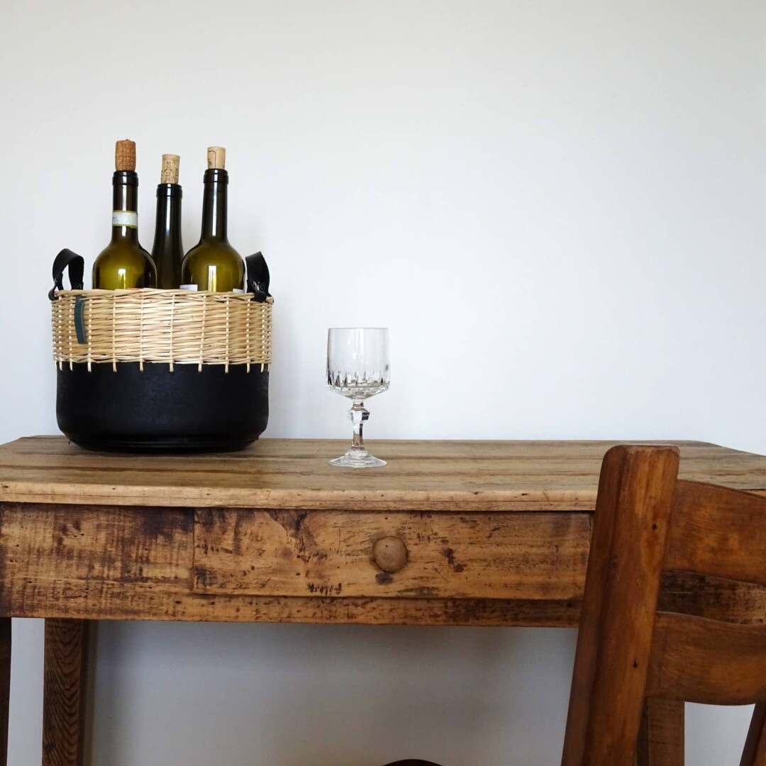 panier osier base plastique recycle gabin